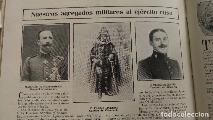 Collezionismo di Riviste e Giornali: MILITARES Y OFICIALES ESPA&Ntilde;OLES AGREGADOS AL EJERCITO RUSO.MARQUES MENDIGORRIA PEDRO LACERDA 1904