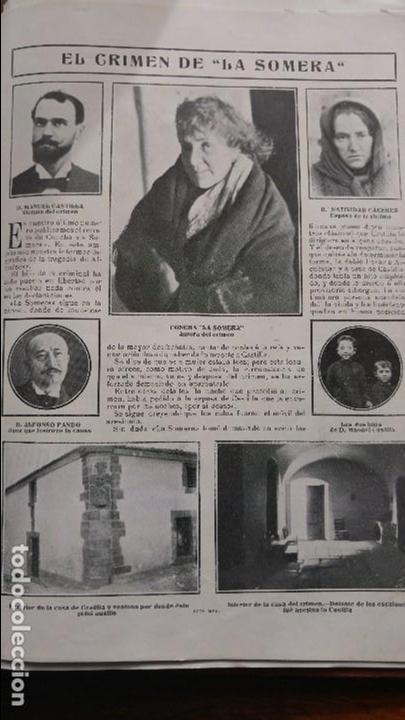 Collezionismo di Riviste e Giornali: CACERES GUADALCANAL CRIMEN DE LA SOMERA MANUEL CASTILLA HOJA A&Ntilde;O 1905