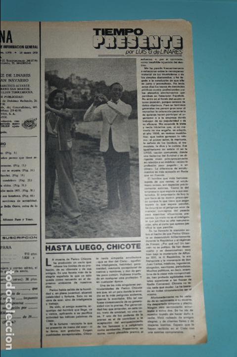 Coleccionismo de Revistas y Peri&oacute;dicos: RECORTE REPORTAJE CLIPPING DE&nbsp;CHICOTE REVISTA&nbsp;SEMANA N&ordm;&nbsp;1978&nbsp;PAG.7