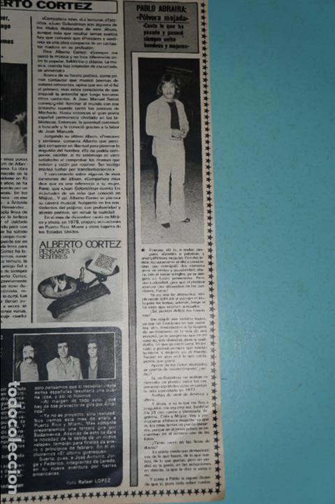 Coleccionismo de Revistas y Peri&oacute;dicos: RECORTE REPORTAJE CLIPPING DE&nbsp;PABLO ABRAIRA REVISTA&nbsp;SEMANA N&ordm;&nbsp;1978&nbsp;PAG. 25