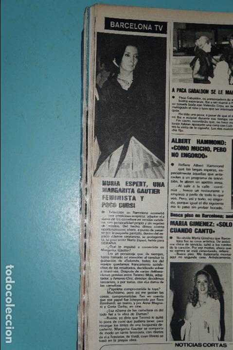 Coleccionismo de Revistas y Peri&oacute;dicos: RECORTE REPORTAJE CLIPPING DE NURIA ESPERT REVISTA&nbsp;SEMANA N&ordm;&nbsp;1978&nbsp;PAG. 60