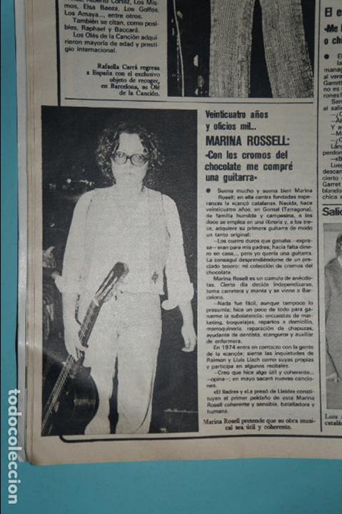 Coleccionismo de Revistas y Peri&oacute;dicos: RECORTE REPORTAJE CLIPPING DE MARINA ROSSELL REVISTA&nbsp;SEMANA N&ordm;&nbsp;1980&nbsp;PAG 12
