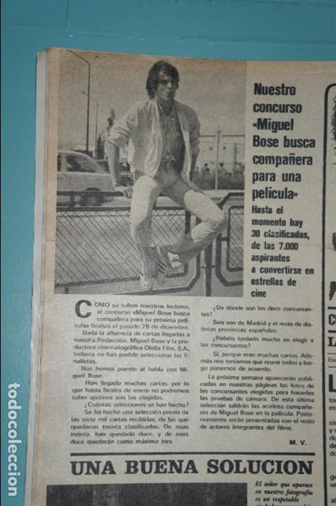 Coleccionismo de Revistas y Peri&oacute;dicos: RECORTE REPORTAJE CLIPPING DE MIGUEL BOSE REVISTA&nbsp;SEMANA N&ordm;&nbsp;1980&nbsp;PAG 14