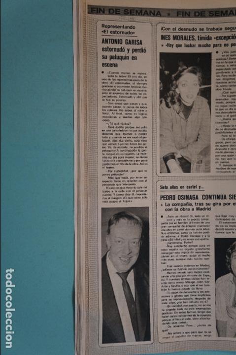 Coleccionismo de Revistas y Peri&oacute;dicos: RECORTE REPORTAJE CLIPPING DE ANTONIO GARISA REVISTA&nbsp;SEMANA N&ordm;&nbsp;1980&nbsp;PAG 46