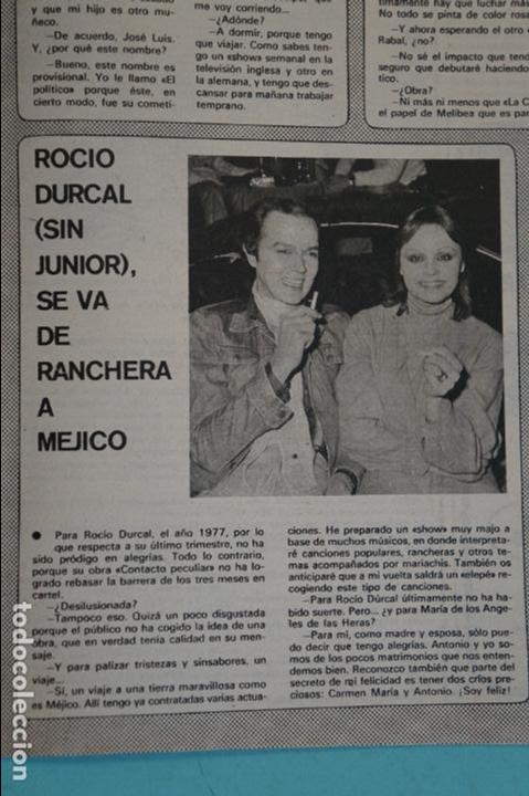 Coleccionismo de Revistas y Peri&oacute;dicos: RECORTE REPORTAJE CLIPPING DE ROCIO DURCAL REVISTA&nbsp;SEMANA N&ordm;&nbsp;1981&nbsp;PAG 45