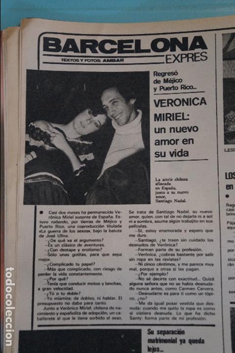 Coleccionismo de Revistas y Peri&oacute;dicos: RECORTE REPORTAJE CLIPPING DE VERONICA MIRIEL REVISTA&nbsp;SEMANA N&ordm;&nbsp;1982&nbsp;PAG. 18