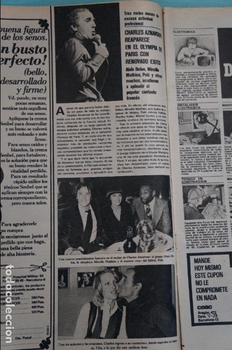 Coleccionismo de Revistas y Peri&oacute;dicos: RECORTE REPORTAJE CLIPPING DE CHARLES AZNAVOUR REVISTA&nbsp;SEMANA N&ordm;&nbsp;1982&nbsp;PAG. 28