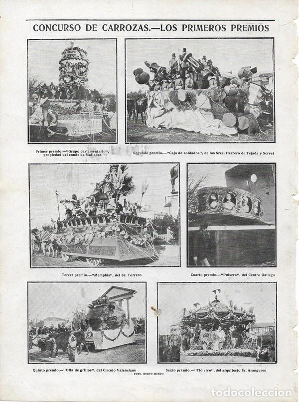 Collectionnisme de Revues et Journaux: 1906 HOJA REVISTA MADRID CARNAVAL CARROZAS CONDE DE MALLADAS HERRERO DE TEJADA SERVET CENTRO GALLEGO