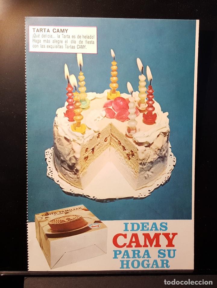 Coleccionismo de Revistas y Peri&oacute;dicos: Hoja Publicidad. Cara1: Tarta Helada Camy. 2 : Helado Tutti-Frutti Camy.(READERS DIGEST 1966)
