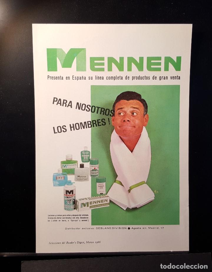 Coleccionismo de Revistas y Peri&oacute;dicos: Hoja Publicidad. Productos Perfumeria Caballero Mennen. (READERS DIGEST 1966)