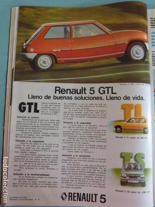 Coleccionismo de Revistas y Peri&oacute;dicos: RECORTE REPORTAJE CLIPPING DE RENAULT 5 GTL REVISTA SEMANA N&ordm; 1919 L 5