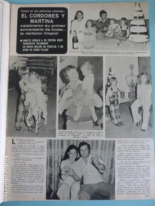 Coleccionismo de Revistas y Peri&oacute;dicos: RECORTE REPORTAJE CLIPPING DE EL CORDOBES Y MARTINA REVISTA SEMANA N&ordm; 1919 L 5