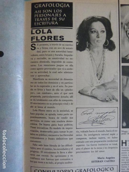 Coleccionismo de Revistas y Peri&oacute;dicos: RECORTE REPORTAJE CLIPPING DE LOLA FLORES REVISTA SEMANA N&ordm; 1919 L 5