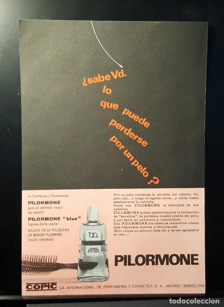 Coleccionismo de Revistas y Peri&oacute;dicos: Hoja Publicidad. Higiene Diaria Capilar. Pilormone. (READERS DIGEST 1965)