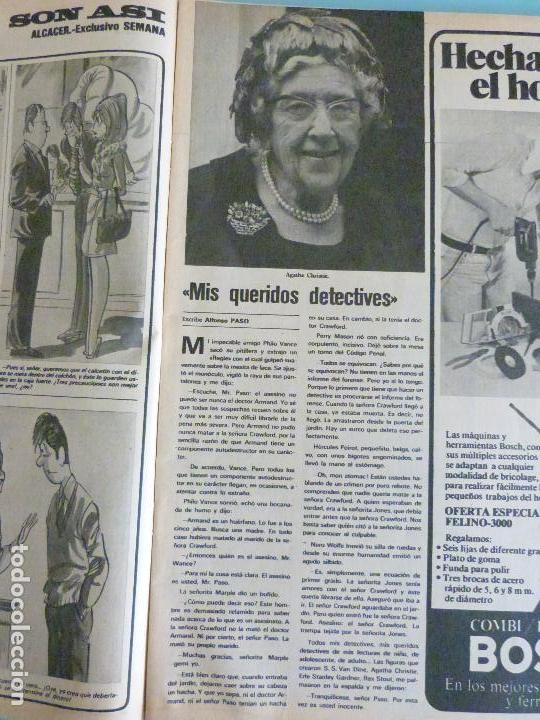 Coleccionismo de Revistas y Peri&oacute;dicos: RECORTE REPORTAJE CLIPPING DE AGATHA CHRISTIE REVISTA SEMANA N&ordm; 1986 PAG. 11