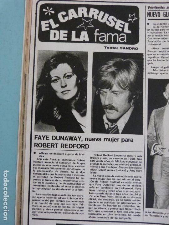 Coleccionismo de Revistas y Peri&oacute;dicos: RECORTE REPORTAJE CLIPPING DE FAYE DUNAWAY Y ROBERT REDFORD REVISTA SEMANA N&ordm; 1986 PAG. 68