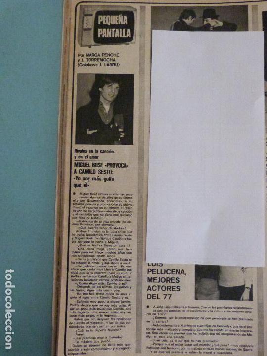 Coleccionismo de Revistas y Peri&oacute;dicos: RECORTE REPORTAJE CLIPPING DE MIGUEL BOSE REVISTA SEMANA N&ordm; 1986 PAG. 88