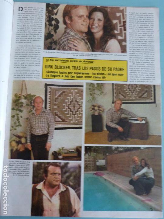 Coleccionismo de Revistas y Peri&oacute;dicos: RECORTE REPORTAJE CLIPPING DE DIRK BLOCKER HIJO BONANZA REVISTA SEMANA N&ordm; 1989 PAG 38