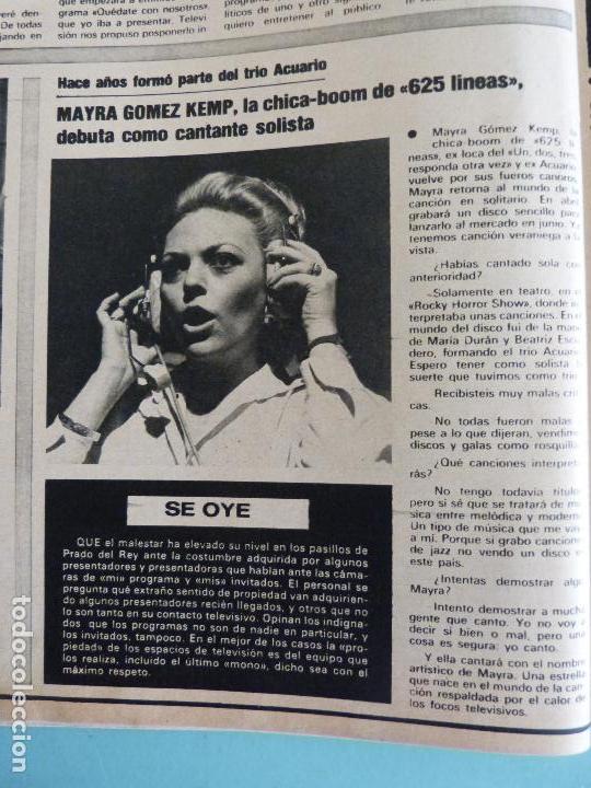 Coleccionismo de Revistas y Peri&oacute;dicos: RECORTE REPORTAJE CLIPPING DE MAYRA GOMEZ KEMP REVISTA SEMANA N&ordm; 1990 PAG 80