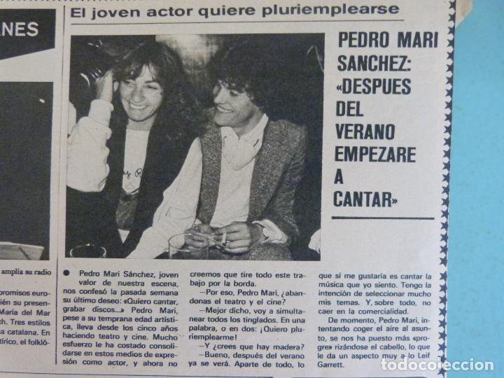 Coleccionismo de Revistas y Peri&oacute;dicos: RECORTE REPORTAJE CLIPPING DE PEDRO MARI SANCHEZ REVISTA SEMANA N&ordm; 1996 PAG 27