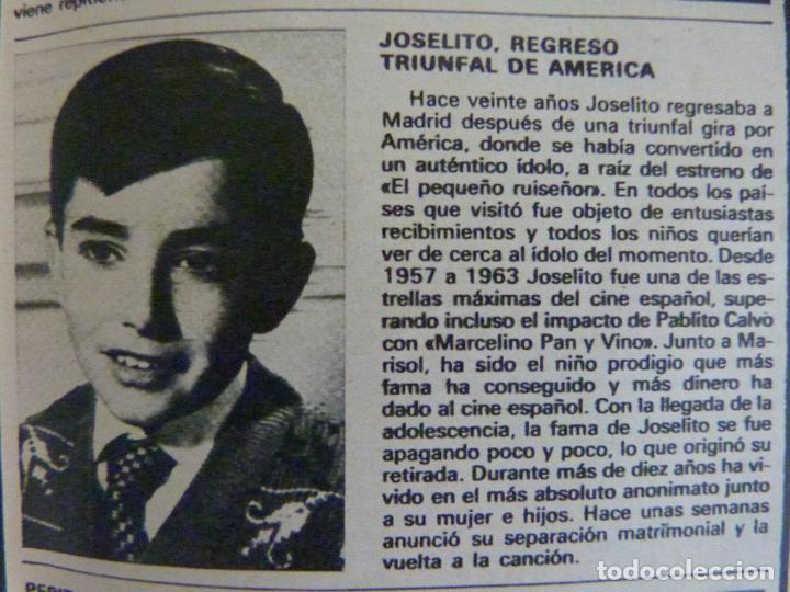 Coleccionismo de Revistas y Peri&oacute;dicos: RECORTE REPORTAJE CLIPPING DE JOSELITO REVISTA SEMANA N&ordm; 1996 PAG 73