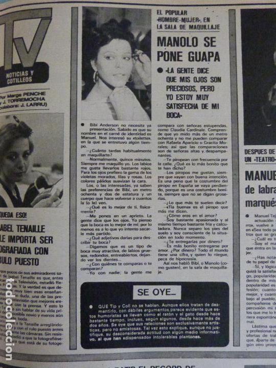 Coleccionismo de Revistas y Peri&oacute;dicos: RECORTE REPORTAJE CLIPPING DE BIBI ANDERSON REVISTA SEMANA N&ordm; 1996 PAG 95