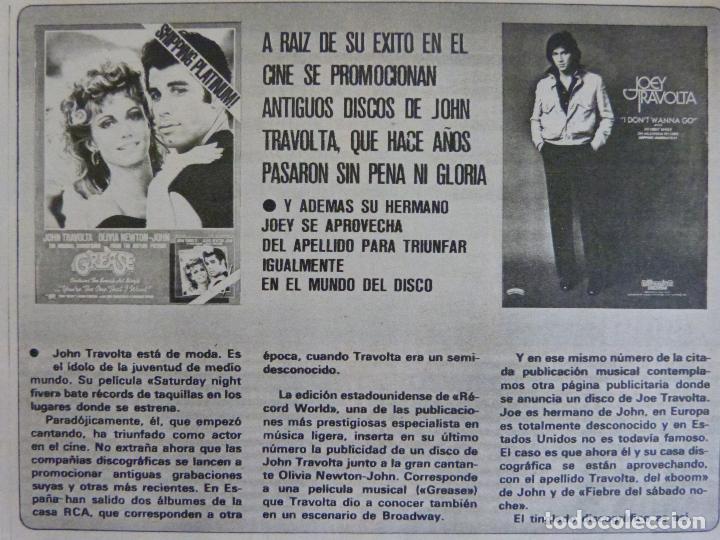 Coleccionismo de Revistas y Peri&oacute;dicos: RECORTE REPORTAJE CLIPPING DE JOHN TRAVOLTA REVISTA SEMANA N&ordm; 1997 PAG 25