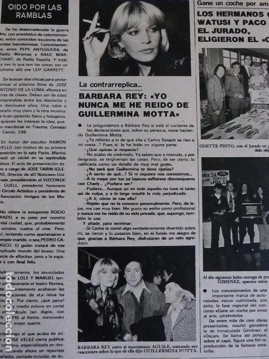 Coleccionismo de Revistas y Peri&oacute;dicos: RECORTE REPORTAJE CLIPPING DE BARBARA REY REVISTA SEMANA N&ordm; 1997 PAG 33