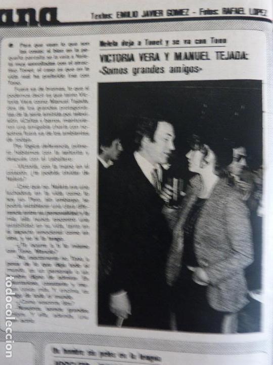 Coleccionismo de Revistas y Peri&oacute;dicos: RECORTE REPORTAJE CLIPPING DE VICTORIA VERA Y MANUEL TEJADA REVISTA SEMANA N&ordm; 1997 PAG 74
