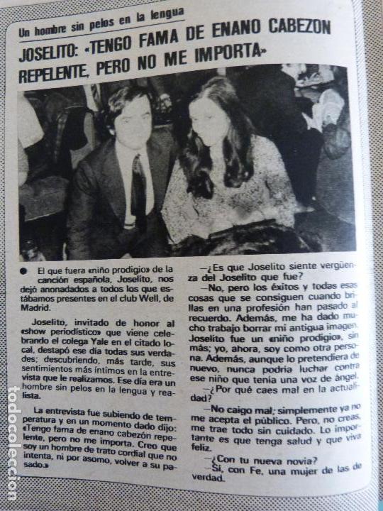 Coleccionismo de Revistas y Peri&oacute;dicos: RECORTE REPORTAJE CLIPPING DE JOSELITO REVISTA SEMANA N&ordm; 1997 PAG 76