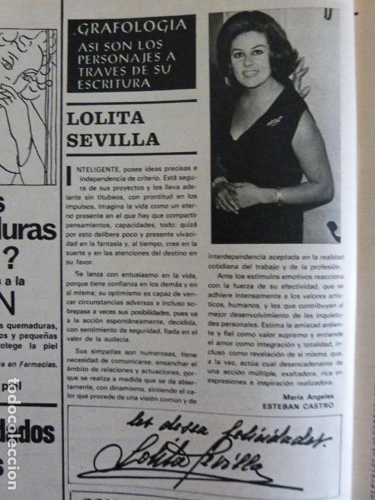 Coleccionismo de Revistas y Peri&oacute;dicos: RECORTE REPORTAJE CLIPPING DE LOLITA SEVILLA REVISTA SEMANA N&ordm; 1997 PAG 92