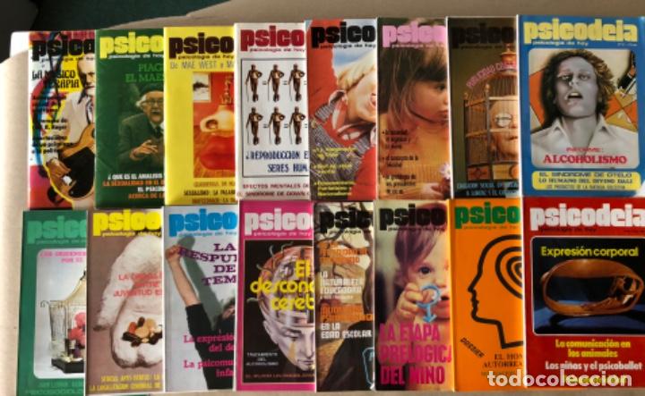 PSICODEIA, PSICOLOGÍA DE HOY - LOTE DE 16 REVISTAS DEL 56 AL 69 - AÑOS 70/80. (Coleccionismo - Revistas y Periódicos Modernos (a partir de 1.940) - Otros)