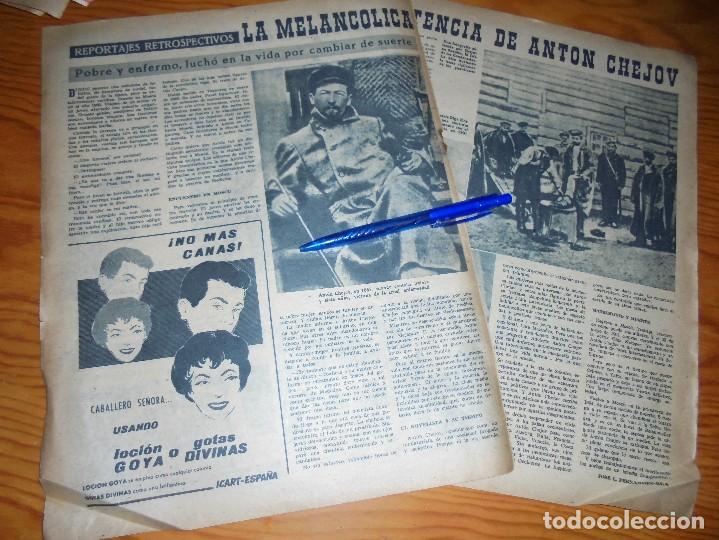 Coleccionismo de Revistas y Peri&oacute;dicos: RECORTE PRENSA : LA MELANCOLICA EXISTENCIA DE ANTON CHEJOV. FOTOS, 1960