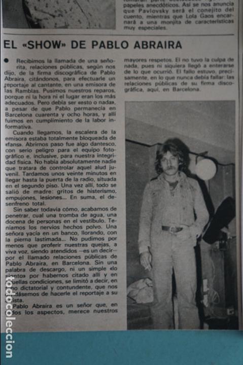 Coleccionismo de Revistas y Peri&oacute;dicos: RECORTE REPORTAJE CLIPPING DE PABLO ABRAIRA REVISTA SEMANA N&ordm; 1936 PAG 57