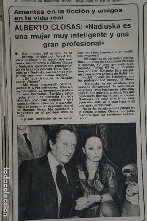 Coleccionismo de Revistas y Peri&oacute;dicos: RECORTE REPORTAJE CLIPPING DE ALBERTO CLOSAS REVISTA SEMANA N&ordm; 1936 PAG 64