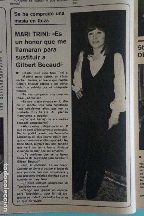Coleccionismo de Revistas y Peri&oacute;dicos: RECORTE REPORTAJE CLIPPING DE MARI TRINI REVISTA SEMANA N&ordm; 1936 PAG 64