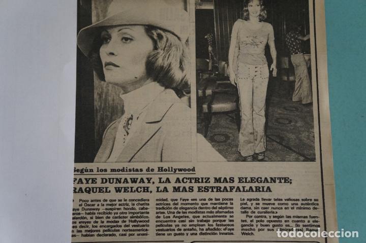 Coleccionismo de Revistas y Peri&oacute;dicos: RECORTE REPORTAJE CLIPPING DE FAYE DUNAWAY REVISTA SEMANA N&ordm; 1940 PAG 11