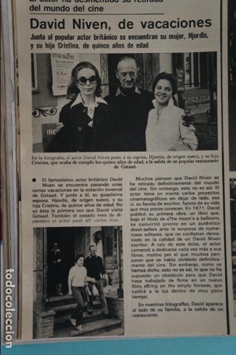 Coleccionismo de Revistas y Peri&oacute;dicos: RECORTE REPORTAJE CLIPPING DE DAVID NIVEN REVISTA SEMANA N&ordm; 1934 PAG 52