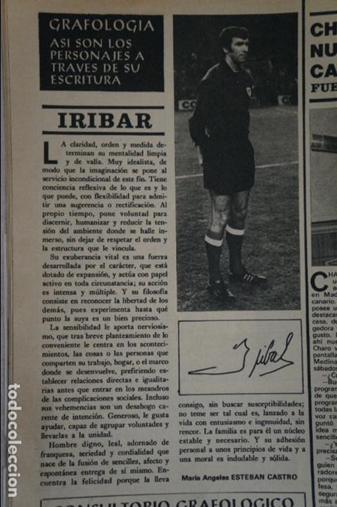 Coleccionismo de Revistas y Peri&oacute;dicos: RECORTE REPORTAJE CLIPPING DE IRIBAR REVISTA SEMANA N&ordm; 1934 PAG 54