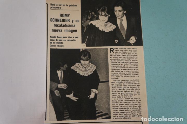 Coleccionismo de Revistas y Peri&oacute;dicos: RECORTE REPORTAJE CLIPPING DE ROMY SCHNEIDER REVISTA SEMANA N&ordm; 1934 PAG 57