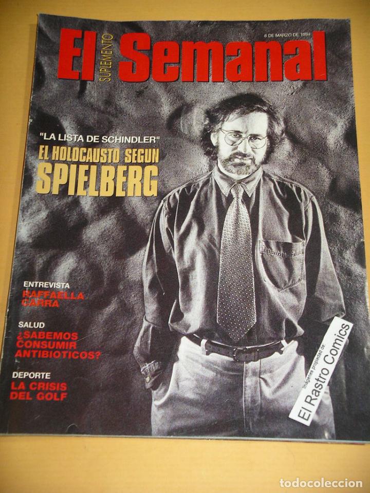 Coleccionismo de Revistas y Peri&oacute;dicos: Semanal n&ordm; 332, Raffaella Carr&aacute;, Duque Feria, Lista Schindler, Antonio Banderas, marzo 1994