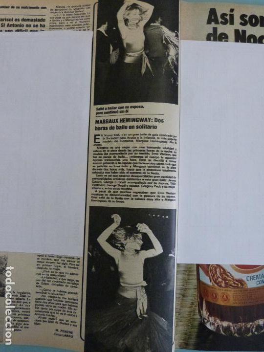Coleccionismo de Revistas y Peri&oacute;dicos: RECORTE REPORTAJE CLIPPING DE MARGAUX HEMINGWAY REVISTA SEMANA N&ordm; 1947 PAG 36