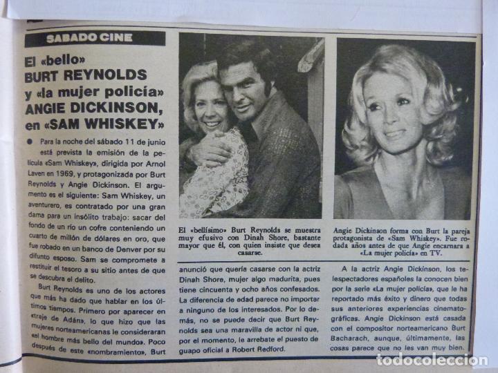 Coleccionismo de Revistas y Peri&oacute;dicos: RECORTE REPORTAJE CLIPPING DE BURT REYNOLDS Y ANGIE DICKINSON REVISTA SEMANA N&ordm; 1947 PAG 49