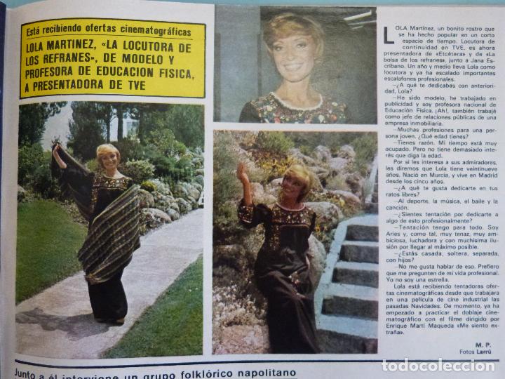 Coleccionismo de Revistas y Peri&oacute;dicos: RECORTE REPORTAJE CLIPPING DE LOLA MARTINEZ REVISTA SEMANA N&ordm; 1947 PAG 57
