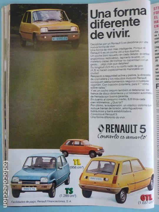 Coleccionismo de Revistas y Peri&oacute;dicos: RECORTE REPORTAJE CLIPPING DE RENAULT 5 REVISTA SEMANA N&ordm; 1947 PAG 72