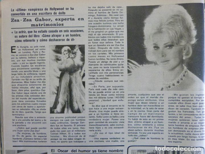 Coleccionismo de Revistas y Peri&oacute;dicos: RECORTE REPORTAJE CLIPPING DE ZSA ZSA GABOR REVISTA SEMANA N&ordm; 1947 PAG 78