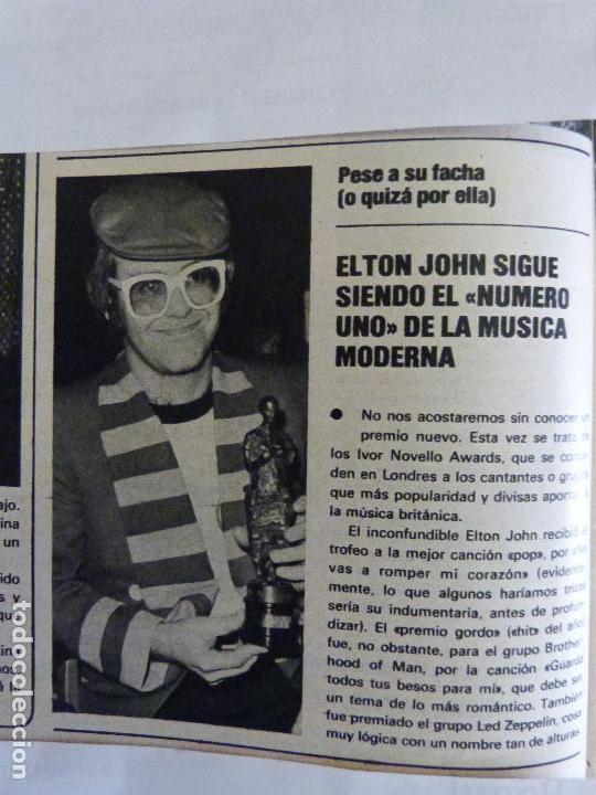 Coleccionismo de Revistas y Peri&oacute;dicos: RECORTE REPORTAJE CLIPPING DE ELTON JOHN REVISTA SEMANA N&ordm; 1946 PAG 20