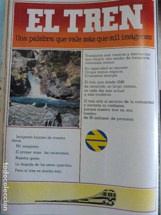 Coleccionismo de Revistas y Peri&oacute;dicos: RECORTE REPORTAJE CLIPPING DE EL TREN RENFE REVISTA SEMANA N&ordm; 1944 PAG 36