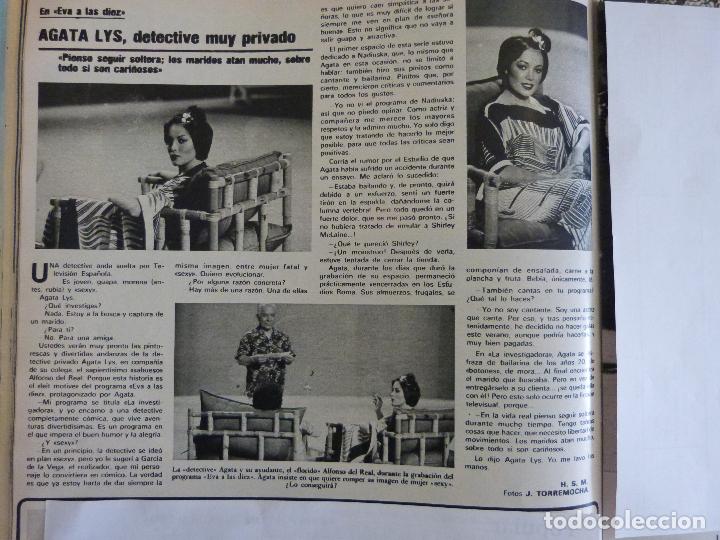 Coleccionismo de Revistas y Peri&oacute;dicos: RECORTE REPORTAJE CLIPPING DE AGATA LYS REVISTA SEMANA N&ordm; 1944 PAG 48