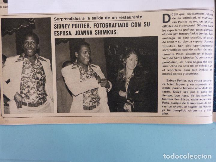 Coleccionismo de Revistas y Peri&oacute;dicos: RECORTE REPORTAJE CLIPPING DE SIDNEY POITIER REVISTA SEMANA N&ordm; 1944 PAG 70